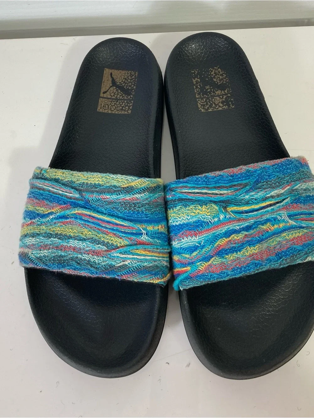 COOGI X PUMA Sandals Men 11 Slides Blue Waves